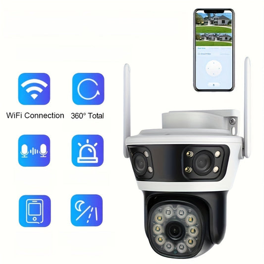 Get the ultimate Wireless Security Camera featuring Night Vision and 2-way Talk - the perfect gift for birthdays, Easter, President's Day and for boyfriends or girlfriends. This Cameras Security Wireless comes with no power source included and does not