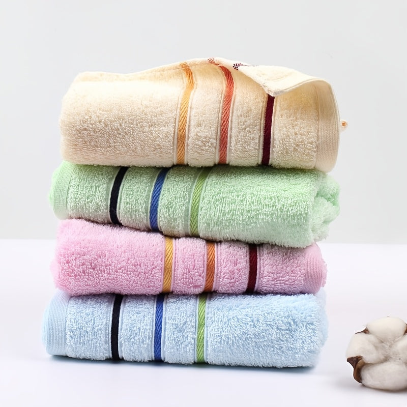 SoftTouch 100% Cotton Towel, Super Absorbent, Contemporary Design, Ideal for Christmas, Hand Wash/Dry Clean Safe.