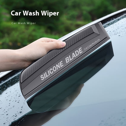 Soft silicone car window wiper blade for gentle, scratch-free cleaning of water stains. Perfect for auto glass and shower doors mirrors.