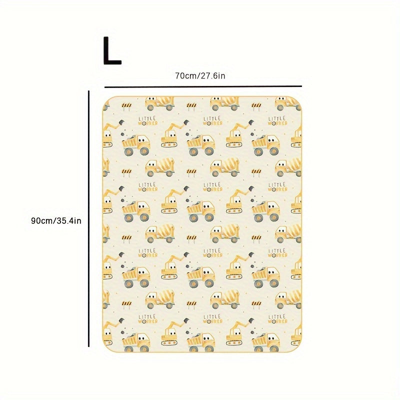 This adorable waterproof diaper changing mat features a charming pattern. It also doubles as an absorbent urine mat and changing pad. This soft, reusable washable mattress pad makes a great Halloween, Thanksgiving, or Christmas gift.