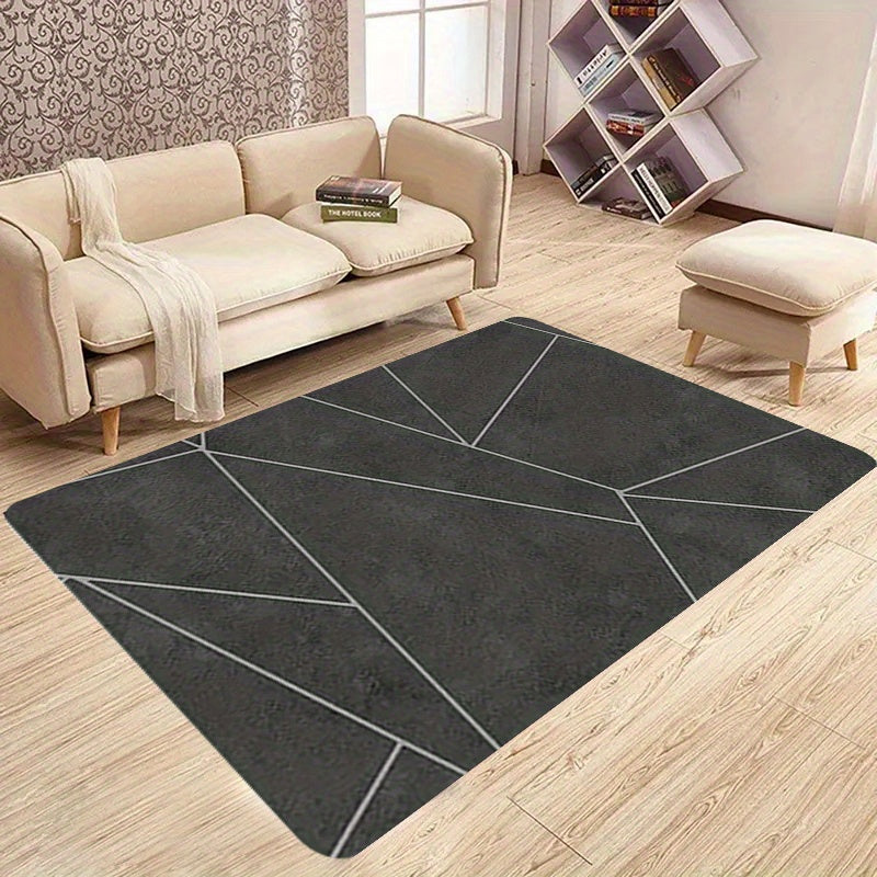 Thick 1pc Kitchen Mat with Non-Slip Backing and Elegant Design - Resilient, Easy-to-Clean Rug for Home - Ideal for Kitchen, Living Room, Entryway, and Balcony Use