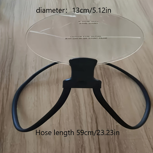 5X Magnifying Glass with Comfortable Head Strap - 13.0 cm Large Lens for Reading, Sewing, Crafts & Medical Use - Lightweight & Easy-to-Use Visual Aid for Seniors & Detailed Work