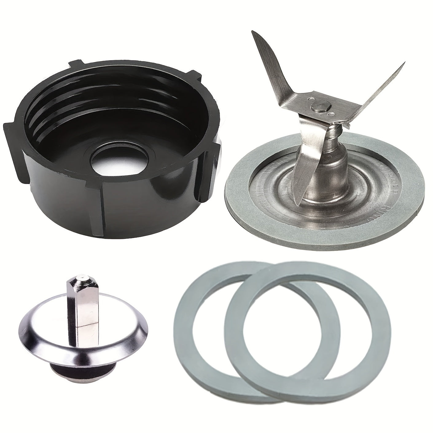 Blender Replacement Kit for Oster Osterizer - Includes 1 Blender Blade, Sealing Ring Gasket, Bottom Coupling, Stud Pin, and Compatible with Oster Blender Glass Jar.