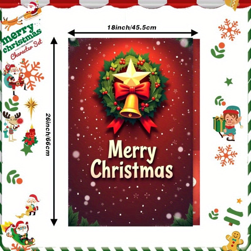 Get into the festive spirit with this set of 2 18*26 inch kitchen towels perfect for Christmas and wintertime. Decorate your kitchen with these soft, Christmas-themed towels featuring snowflake designs and the words "Merry Christmas." Great as a gift