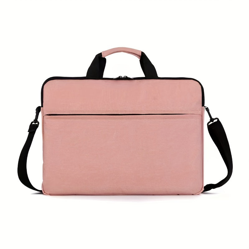 Spacious laptop messenger bag made of polyamide, featuring a durable briefcase design. Suitable for travel and work.