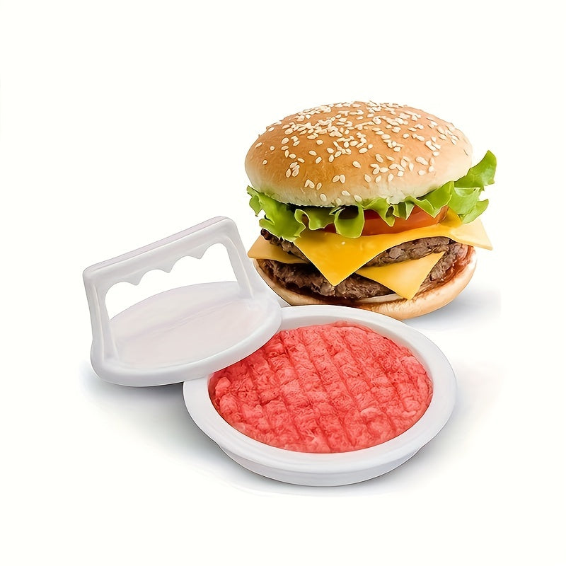 Kitchen tool with manual operation for shaping meat into burgers, meat cakes, and more - 1pc Burger Press Multifunctional Meat Press Plastic Hamburger Press Meat Cake Mold