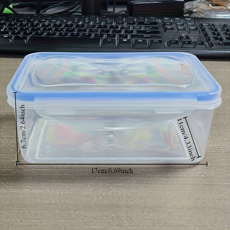 Introducing a high-quality food storage container perfect for organizing your kitchen and dining area. This container is sealed, transparent, and stackable with a snap-on lid, making it ideal for meal prep and pantry storage. Its space-saving design