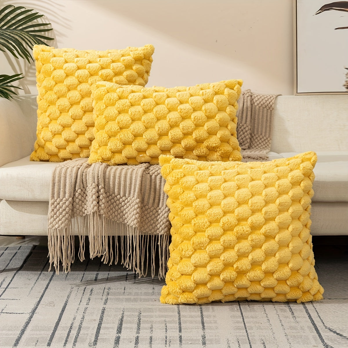 1pc Square Cushion Cover with zipper closure and single-sided print. Perfect for home, room, living, or bedroom decor (pillow core not included).