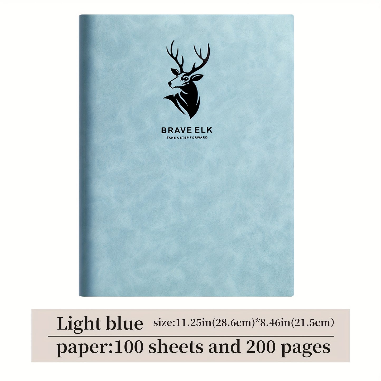 Premium A4 Ultra-Thick Notebook with Soft Faux Leather Cover, 200 pages of Thickened Paper, and Comfortable Grip. Smooth Writing Experience, Available in Multiple Colors for School use.