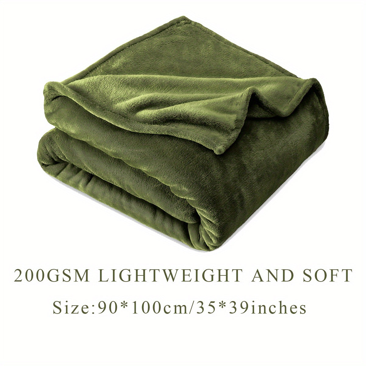 Solid Flannel Blanket, 200G, 1 piece