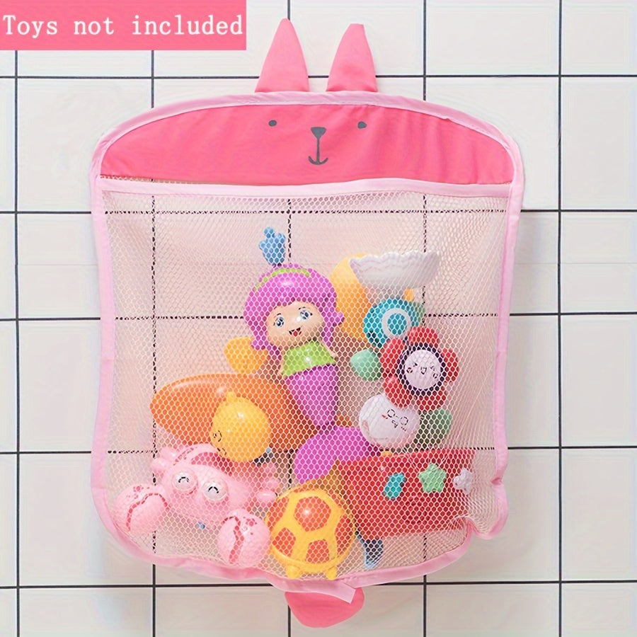 Bathroom accessories: Hang bath storage basket to organize toys and items stylishly.