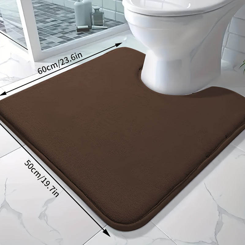 Soft and absorbent bath mat made of high-density 25D sponge, machine washable and non-slip. This premium bath carpet is perfect for tubs and showers, providing comfort and style to your bathroom decor. Constructed from polyester with a lightweight