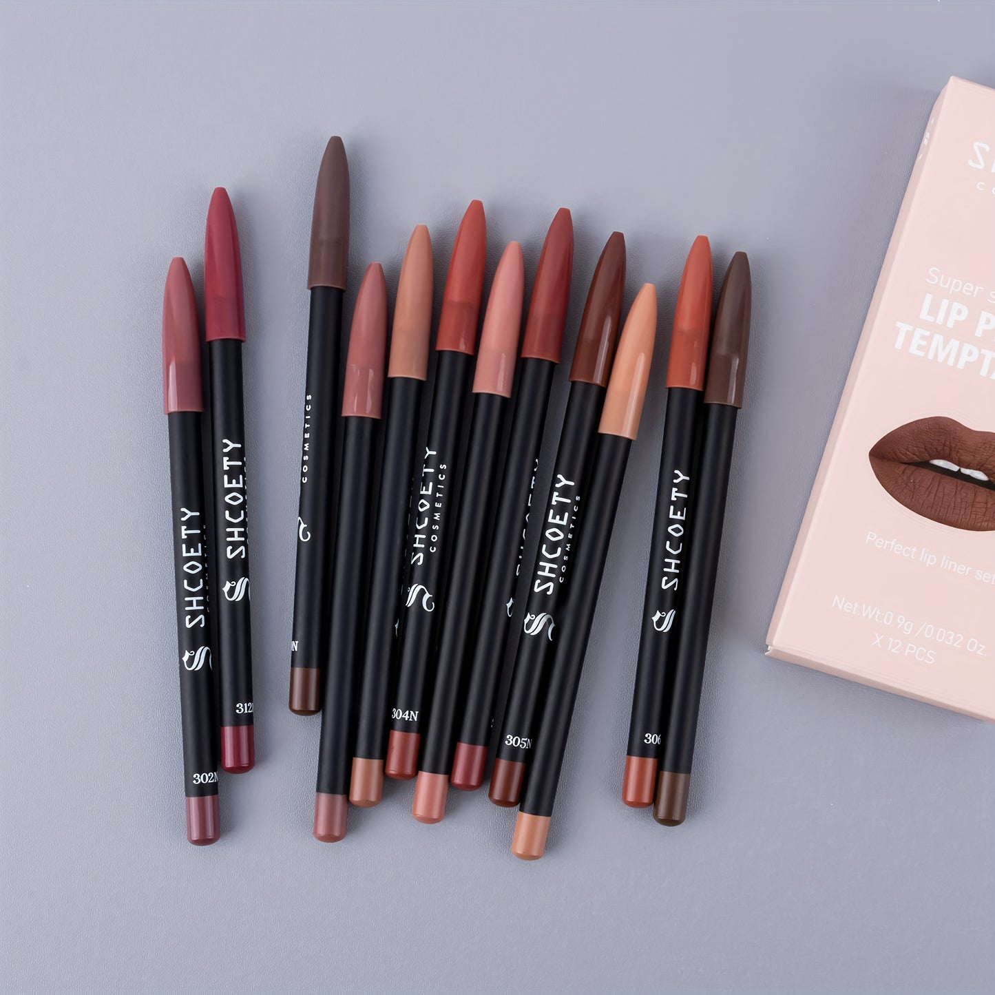 12-piece matte non-stick lip liner set, perfect for Mother's Day makeup.