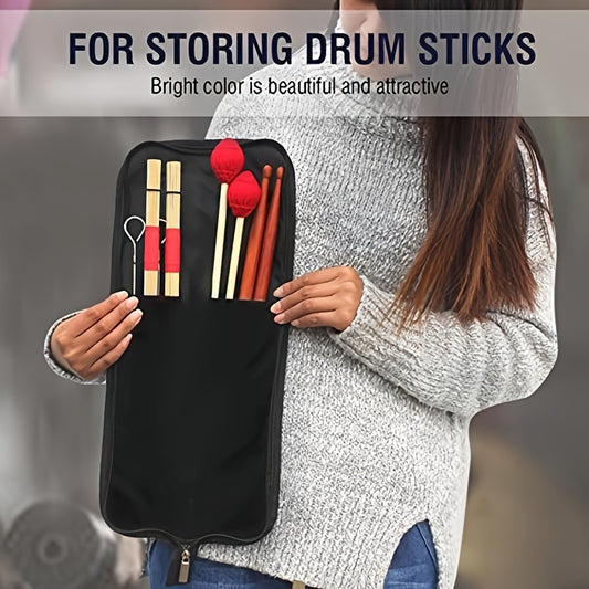 1pc Waterproof Portable Drum Stick Bag for 4 pairs of drumsticks.