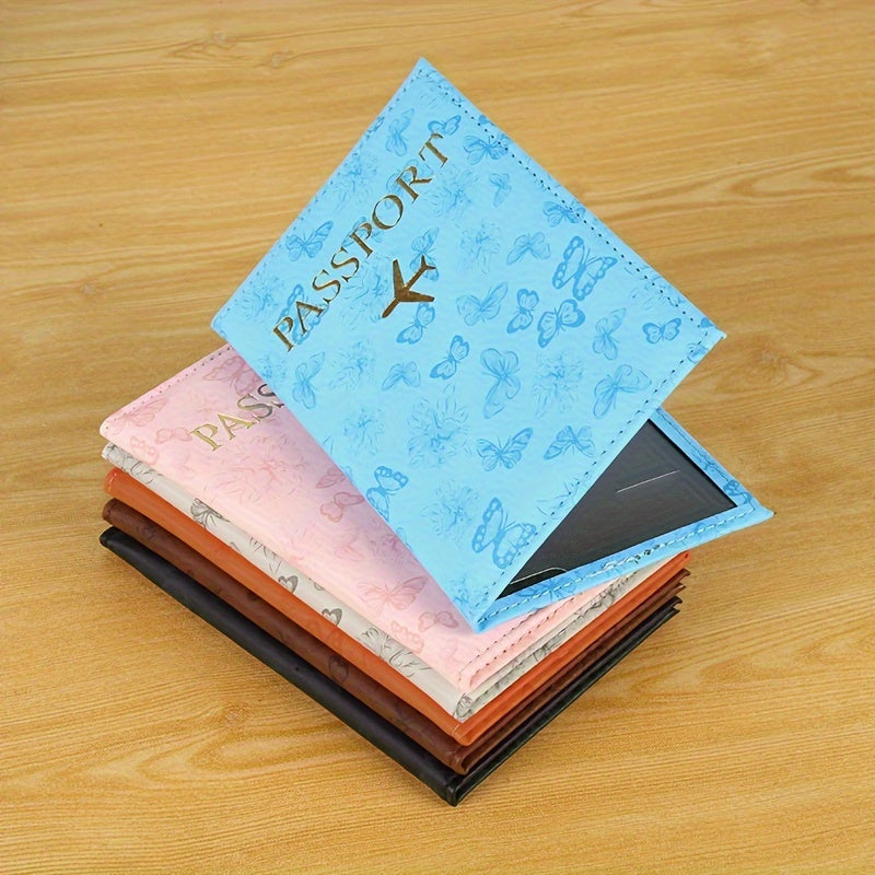 Butterflies Passport Sleeve Book with ID card and air ticket slot.