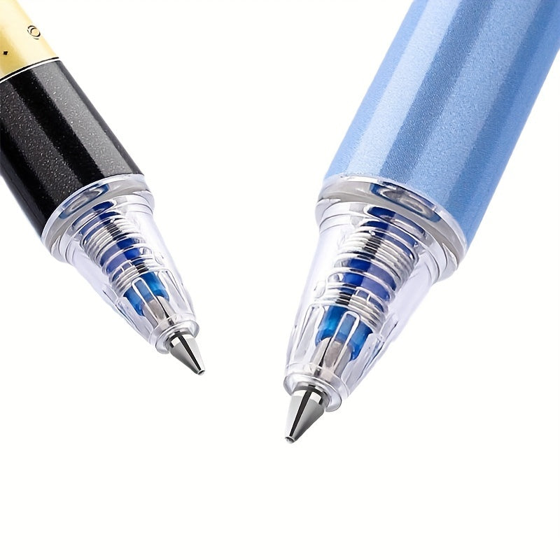 6pcs 0.5mm erasable gel rollerball pens with erasers, ideal for school and office.