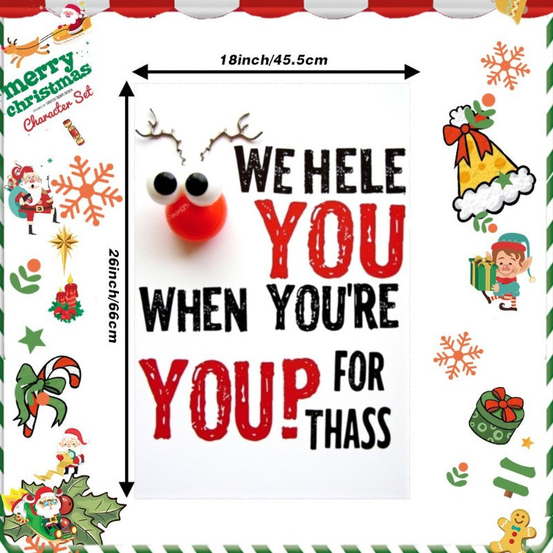 Festive Kitchen Decor for Christmas and Winter Season - Merry Christmas Decorations BHAZP - 1 piece measuring 18 x 66.04 cm