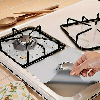 [Bestseller] Kitchen Reusable Stove Cover - Protect Your Burners and Keep Your Stove Clean with this 1pc/4pcs Stove Surface Protector - Essential Kitchen Cleaning Tool!