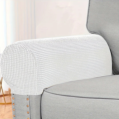 2 stretch sofa arm covers that are dust-proof and pet scratch-proof, perfect for home decor.