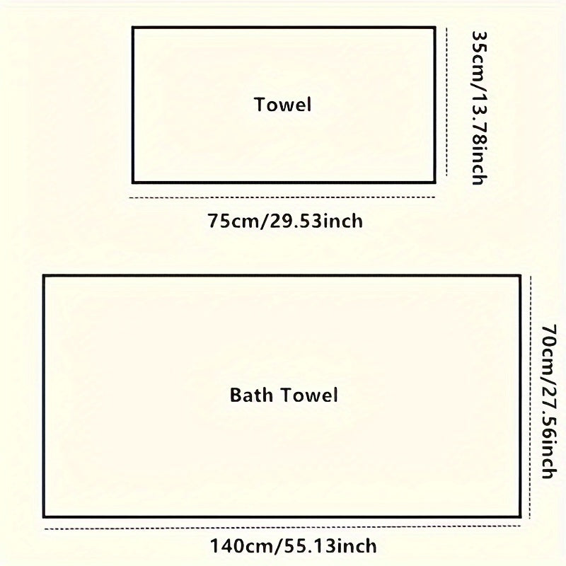 Christmas-themed 4-Pack Bath Towel Set by BAYEXY, Soft and absorbent, Modern Polyester blend with Herringbone Stripe, High Absorbency, Rectangular shape, Knitted design, 280g/㎡ weight, Ideal for home use.