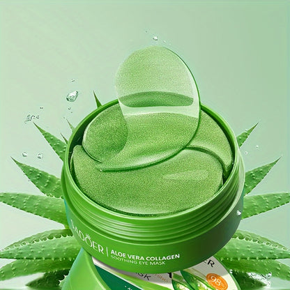 Aloe Vera Collagen Crystal Eye Mask for Moisturizing and Firming Skin