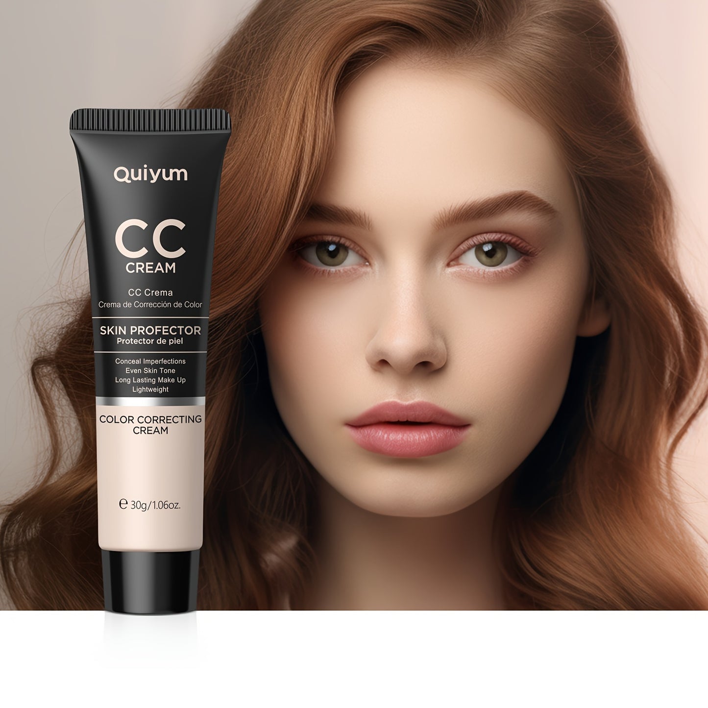 Quiyum CC Cream Buy 1 Get 1 Free, Waterproof Concealer Foundation, Glycerin-Enriched, Long-Lasting Coverage, Ideal Birthday Party Gift