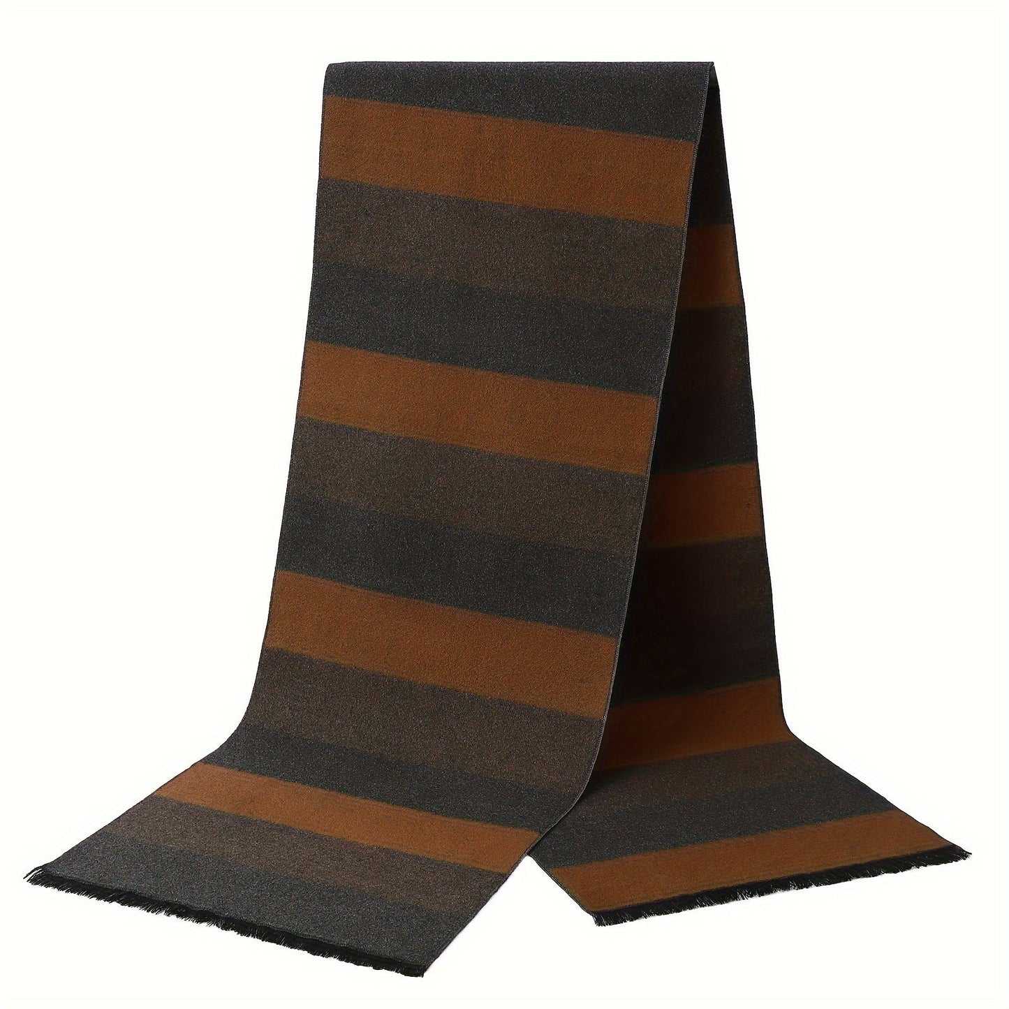 Keep warm and stylish during fall/winter business negotiations with this men's luxurious faux cashmere scarf featuring a stylish plaid print. Measuring at 179.83cm x 29.97cm, this scarf is not only fashionable but also windproof and warm.