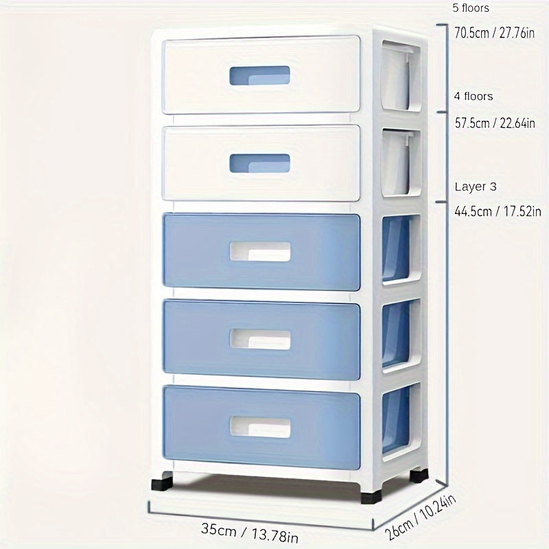 Compact and versatile locker organizer with multiple layers, waterproof and suitable for various uses in bedrooms, offices, and bathrooms.