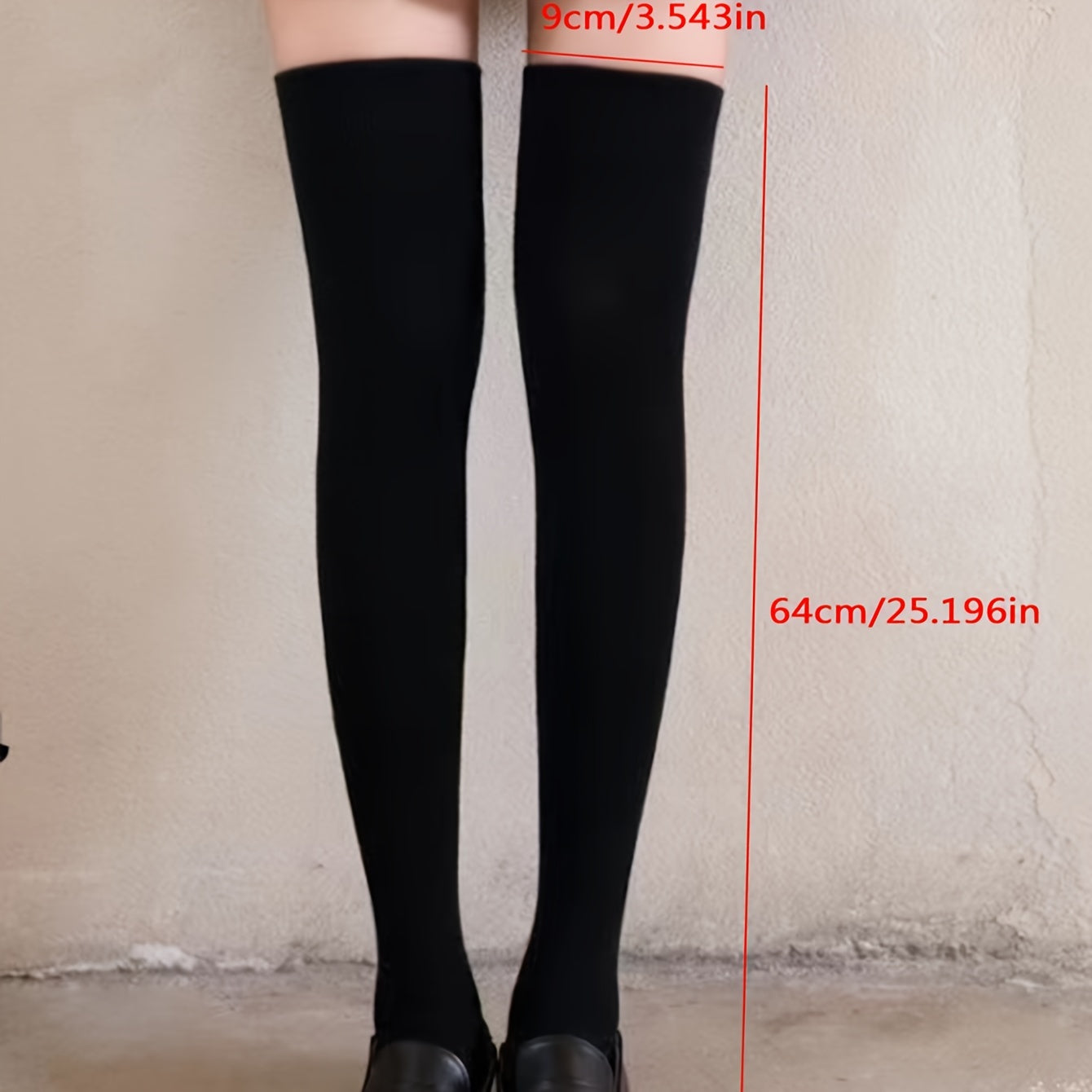 Basic Thigh-High Socks, College Style, Women's Stockings & Hosiery