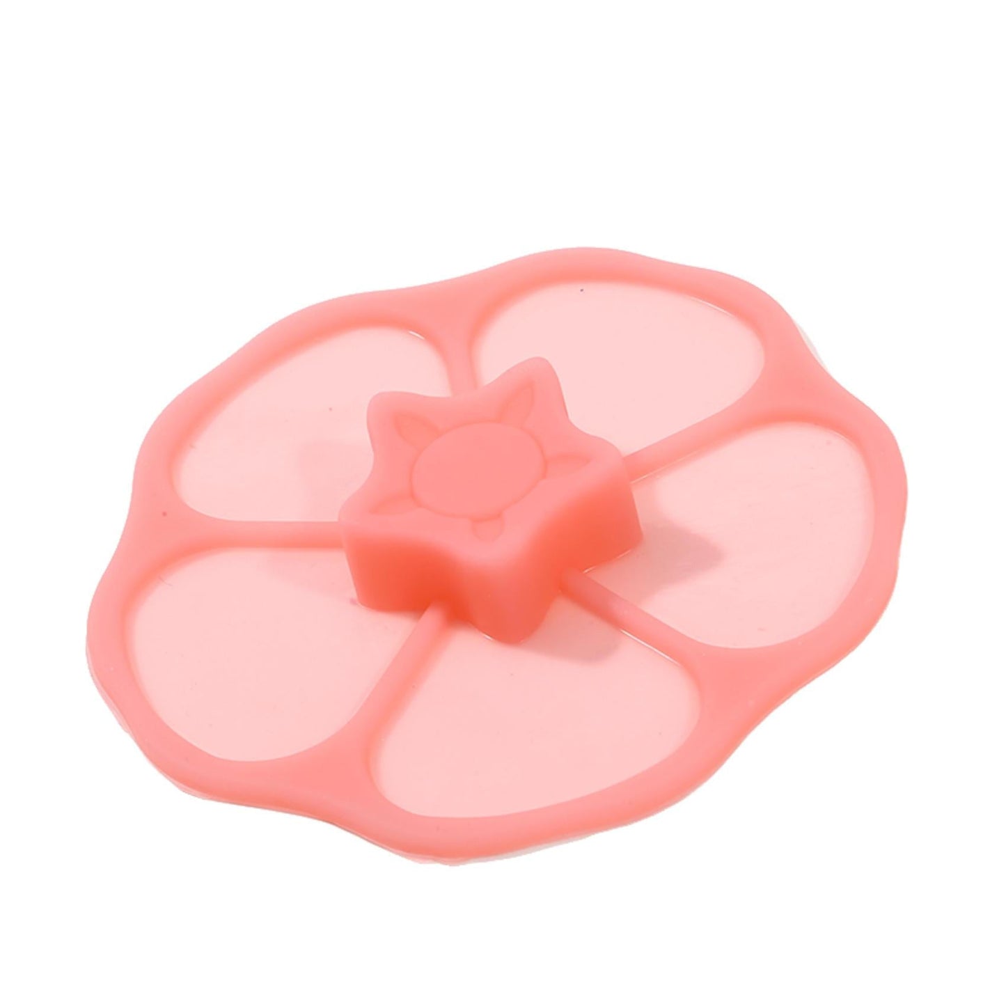 Silicone Cup Lid in the Shape of a Flower - Safe for Food Contact, Leak-Proof, Dust-Proof, Clean Cover for Drinks