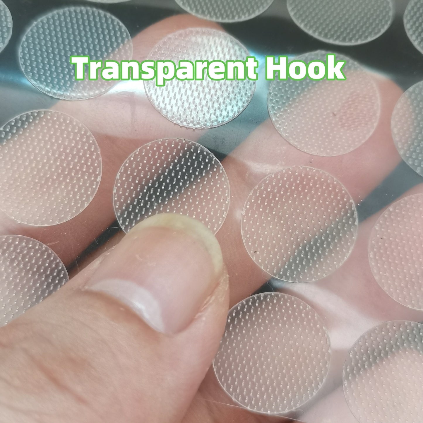 1000pcs of 1.5 cm diameter transparent magic stickers for DIY crafts, schools, home and office use.