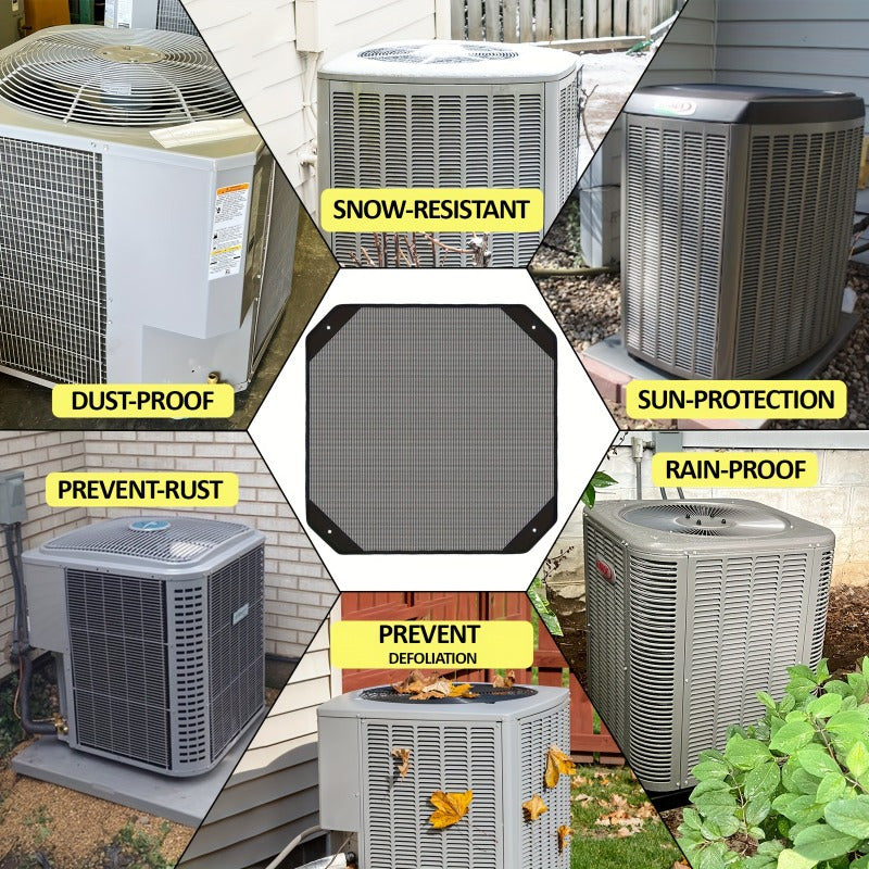 Protect your outdoor central air conditioner with a durable top cover that requires no power and guards against leaves and debris.