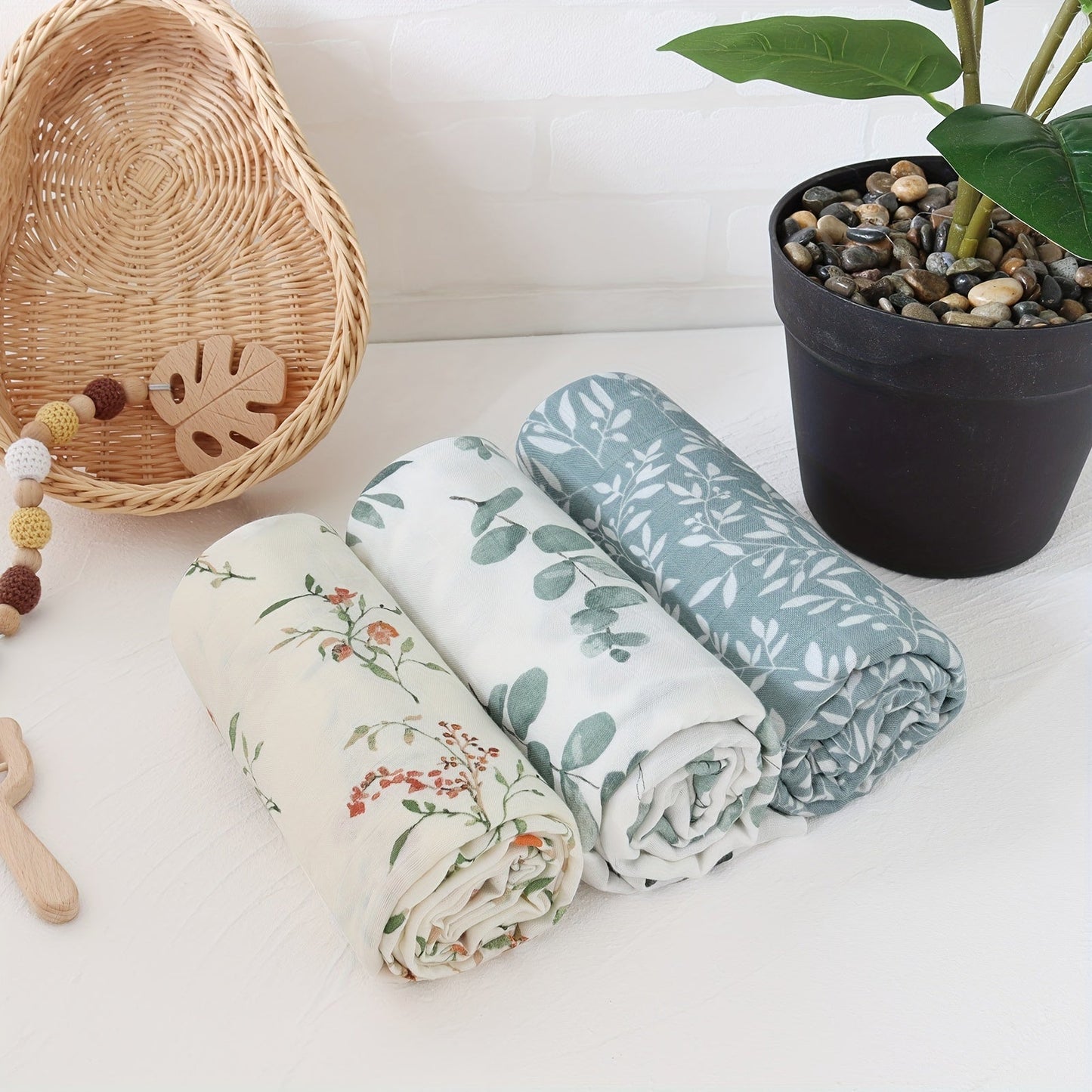 Bamboo Cotton Muslin Gauze Towel Wrap - Perfect Holiday Gift