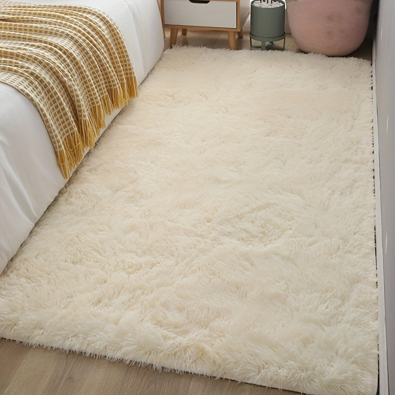 Ultra Soft Plush Long Bedside Carpet - Faux Fur Fluffy Shaggy Bedroom Mat - Soft and Cozy Living Room Rug - Home and Room Decor - 31.5x62.99 inch - 1 piece