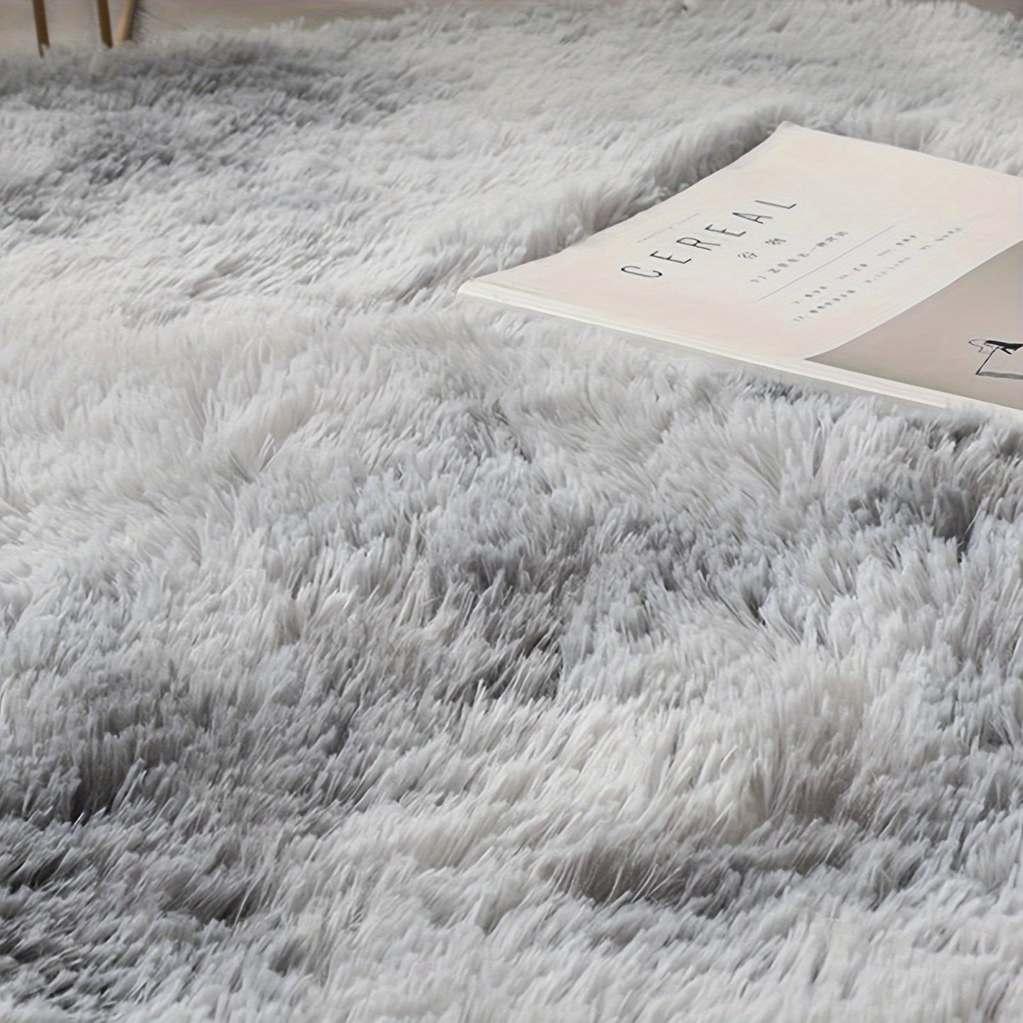 Luxurious soft plush shag area rug perfect for the living room, fluffy shaggy floor carpet ideal for the bedroom. This home decor piece adds warmth and style to any space. Non-slip and machine washable, it's perfect for the living room, bedroom, game