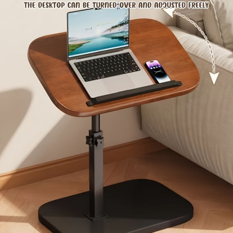 Household Movable Lifting Computer Desk for Bedside, Simple Student Desk for Bedroom Dormitory Study_Table