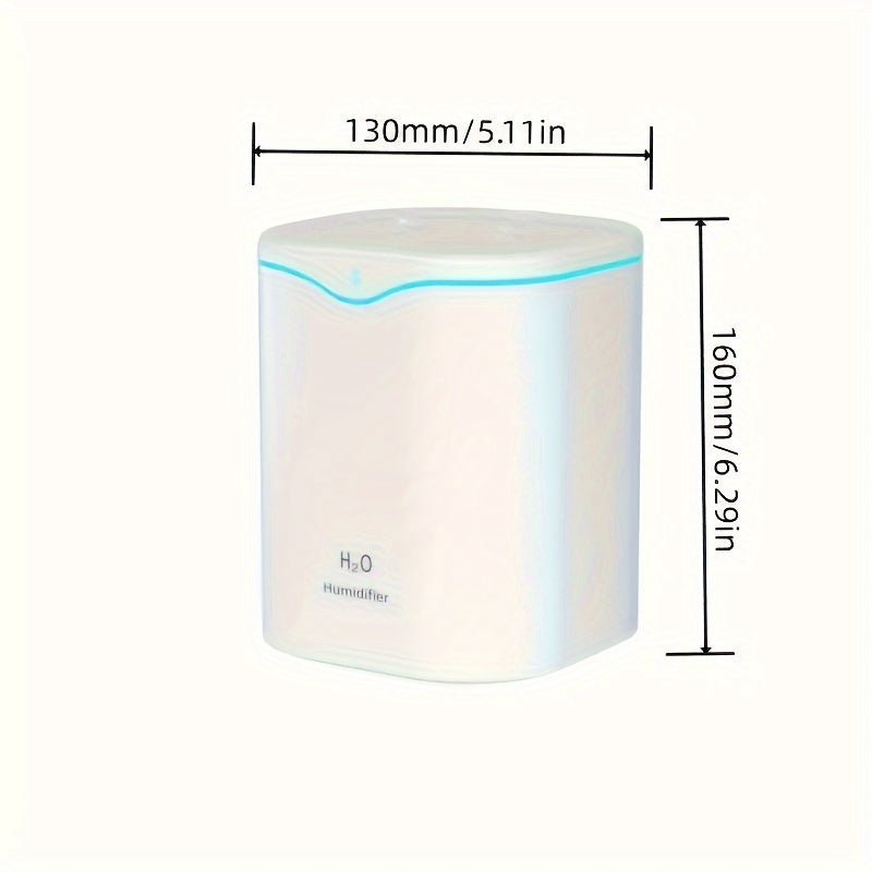 Autumn and Winter Large Capacity Soundwave Humidifier - 2000ml, Portable, USB Powered