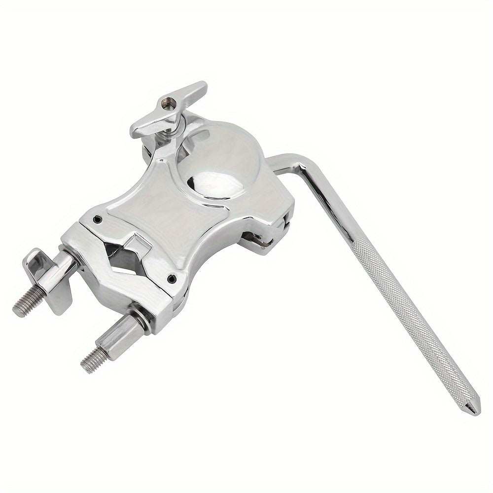 Tom Drum Extension Clamp, Cowbell Clamp for Drum Stand with Adjustable Rod Holder.