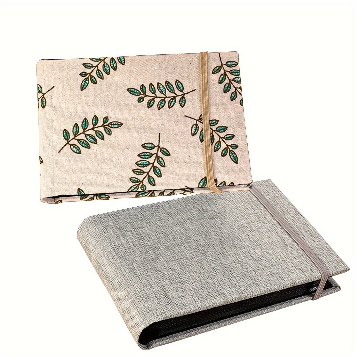 A creative photo album with 100 pockets, measuring 15.24 cm, tied with a rope. Perfect for family, couples, and studio souvenirs, and makes a great gift for the autumn festival, Thanksgiving, and holiday season.