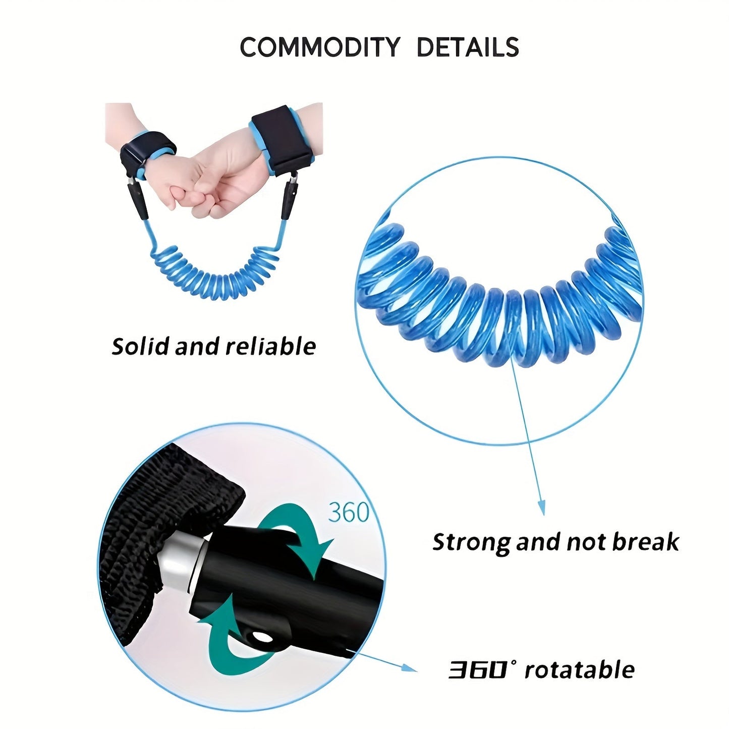 Браслет безопасности для детей с тросом для предотвращения потери