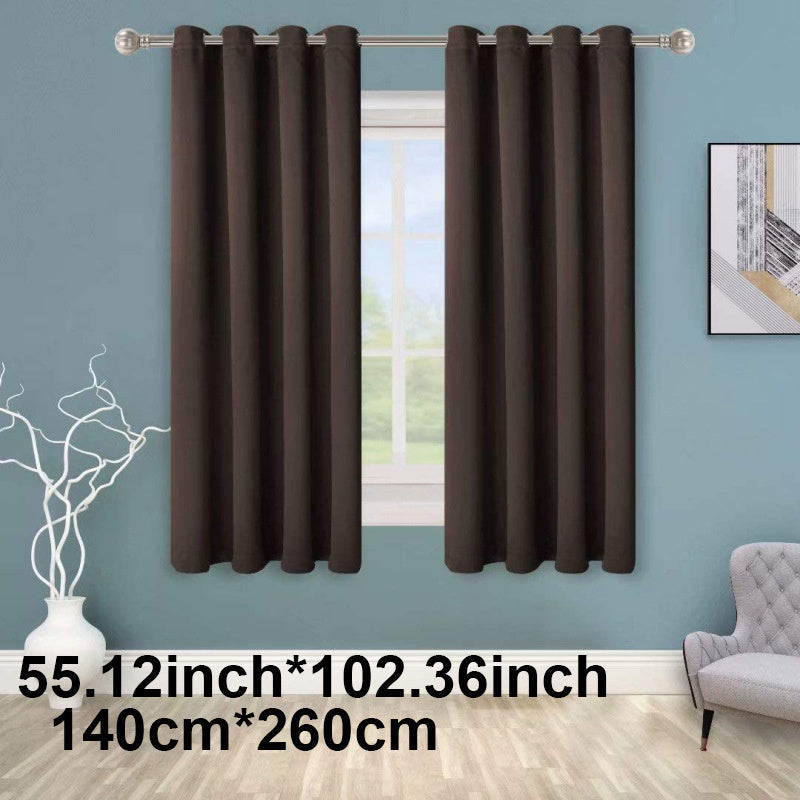 Enhance your space with this 1-panel blackout curtain in solid black color, designed to insulate against heat and cold, darken the room, and reduce incoming light. Perfect for adding style and functionality to your study, bedroom, kitchen, or living room