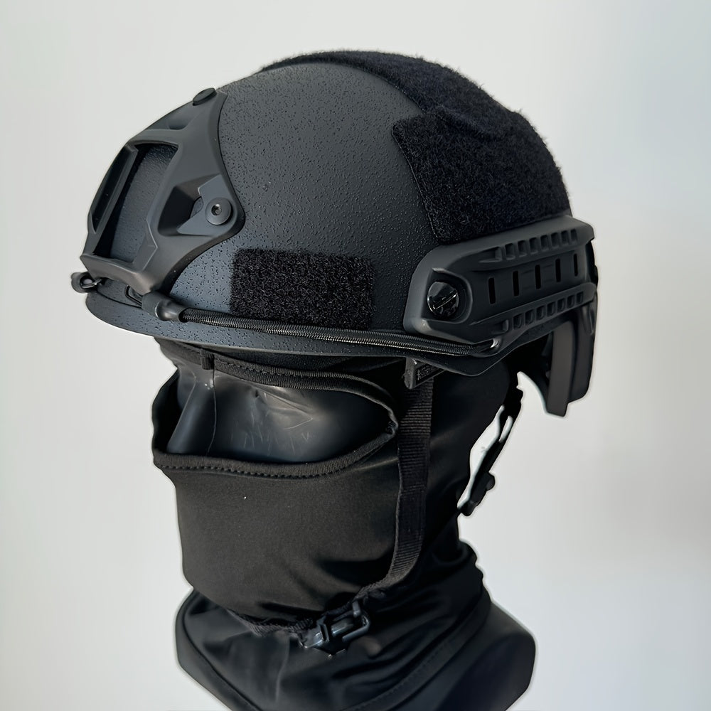 Tactical Helmet FRP with Accessory Rails & Adjustable Straps, 1 Piece of High-Protection Adventure Gear