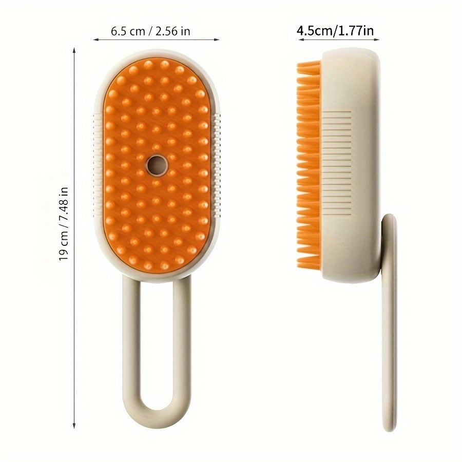 3-in-1 Small Animal Steam Brush for Cats and Dogs, Comb with Steam to Remove Tangled Hair