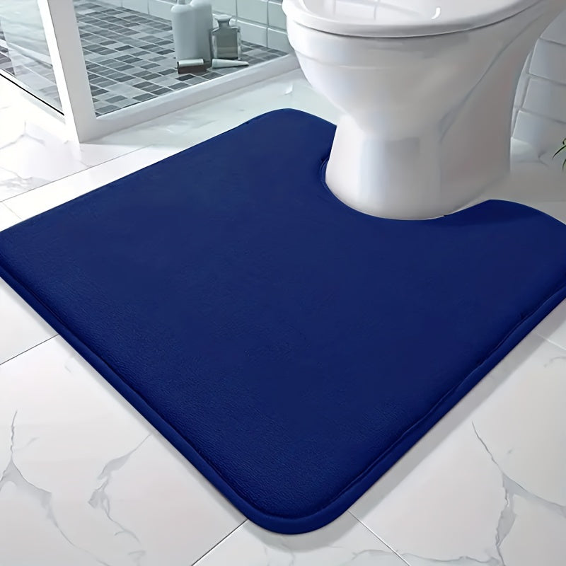 Soft and absorbent bath mat made of high-density 25D sponge, machine washable and non-slip. This premium bath carpet is perfect for tubs and showers, providing comfort and style to your bathroom decor. Constructed from polyester with a lightweight