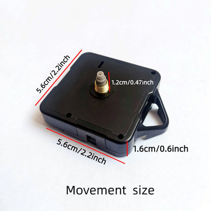 1 Set of DIY clock accessories including a silent wall clock movement, scanning clock movement, and red clock hand.