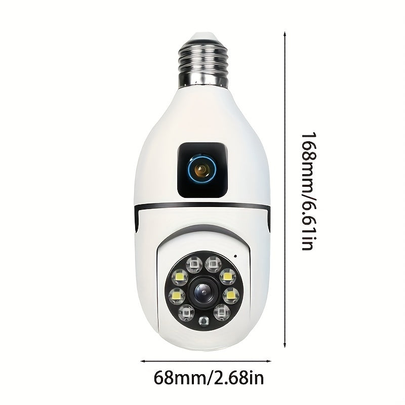 360° Panoramic Light Bulb Security Camera is the preferred choice for many customers. This camera features 1080P HD Dual Lens, Smart Motion Detection, Two-Way Audio, and is battery-free. It can be used indoors or outdoors and is compatible with