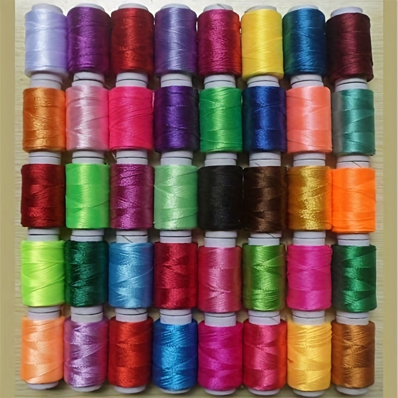 50pcs Viscose Embroidery Thread - Luminous Silk Rays, 3 Strands Handmade Silk Thread for Cross Stitch, Insoles, Tassels, Clothing