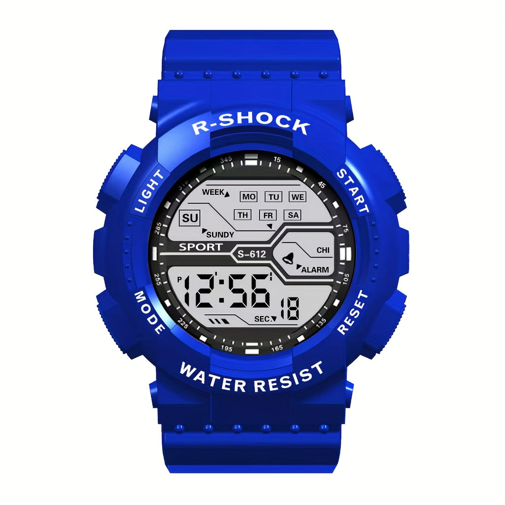 Great Gift Idea: Sporty Electronic Watch with Luminous Display, Perfect for Teens and Adults