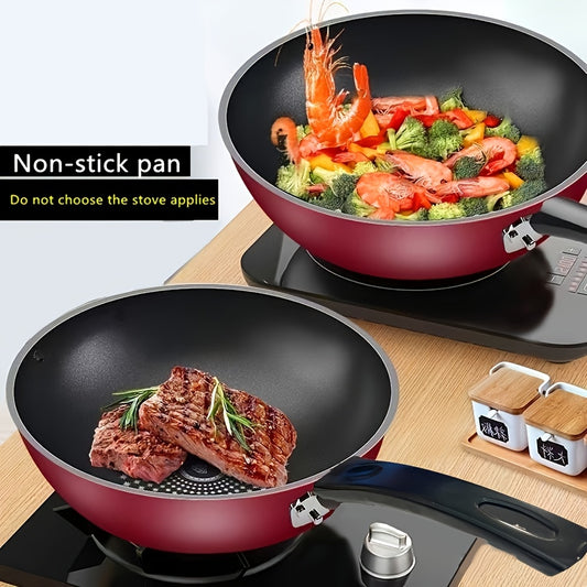 German Diamond Non-stick Stir-fry Pan for Induction Cooker and Gas Stove.