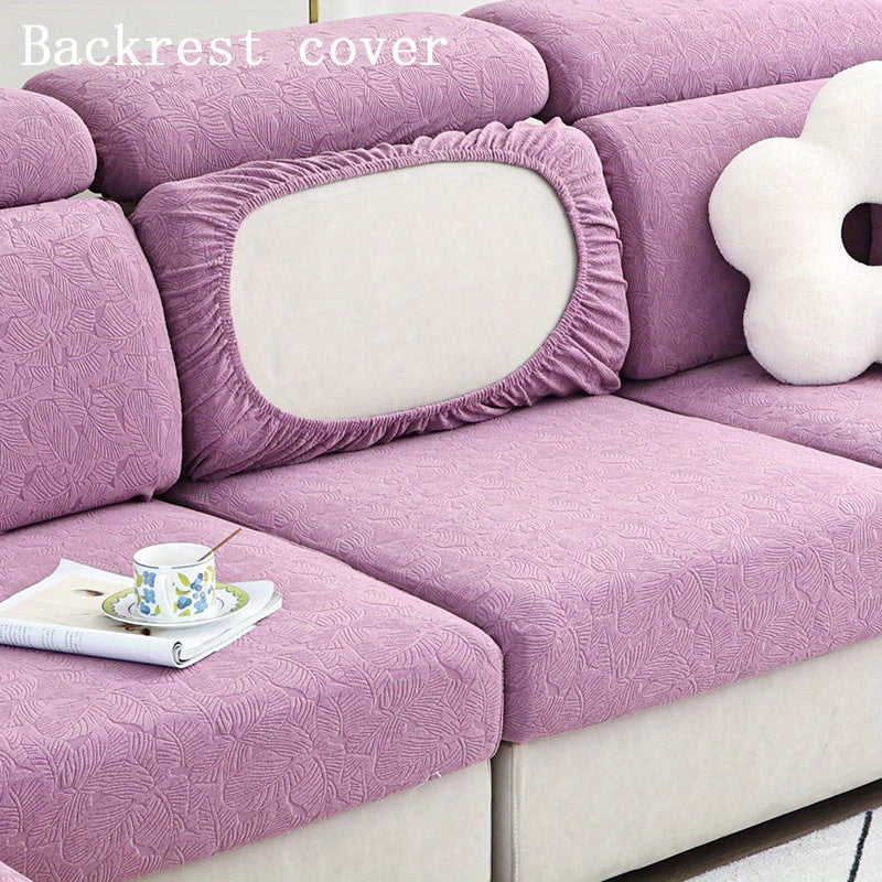 Thick Jacquard sofa cushion cover with elastic-band, perfect furniture protection for bedroom, office, or living room.